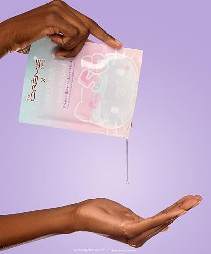 The Crème Shop x Hello Kitty Feel So Clear Printed Essence Sheet Mask, Clarifying and Hydrating Face Mask with Tea Tree and Hyaluronic Acid - 50th Year Anniversary Limited Edition - (Pack of 6) thumbnail 2