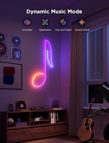 Govee RGBIC Neon Lights, LED Smart Neon Rope Light 2 Works with Matter, Alexa, Google Assistant, Custom DIY Neon Strip Lights for Bedroom and Wall Decor, Softer Material, 16.4ft, White thumbnail 6