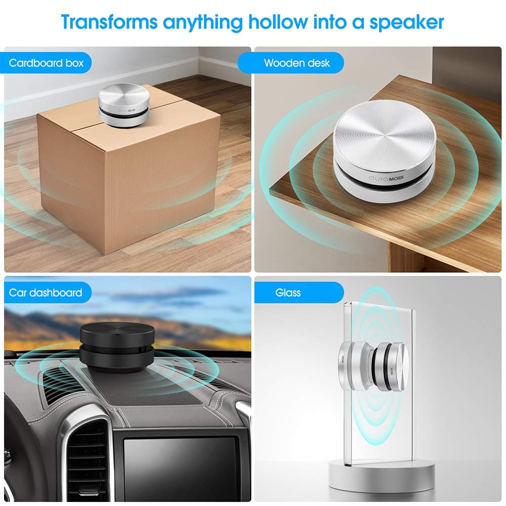 Bone Conduction Speaker, BlueAOQ 1 Pack Wirelessly BT Speaker Bone Conduction Speakers Mini Portable Loud Stereo Sound Built-in Mic Sound Box thumbnail 5