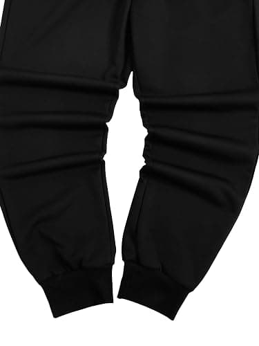 WDIRARA Men's Floral Letter Graphic Print Drawstring Waist Tie Front Sweatpants thumbnail 4