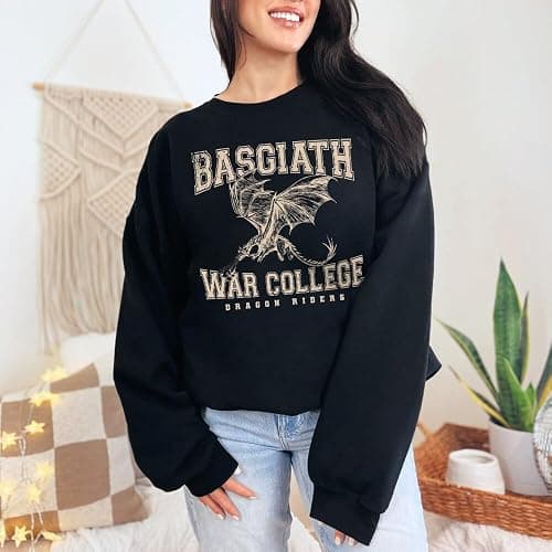 Basgiath War College Sweatshirt - Fourth Wing Book Dragon Rider Violet Sorrengail Sweater thumbnail 3