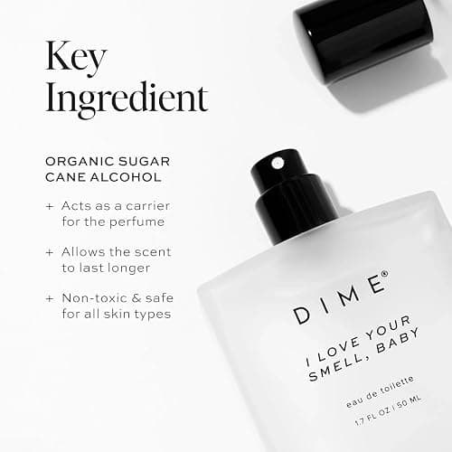 DIME Beauty Perfume I Love Your Smell, Baby, 1.7 oz / 50 ml - Sweet Floral Scent, Hypoallergenic, Clean Perfume, Eau de Toilette For Women thumbnail 5