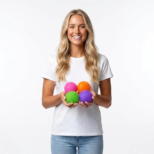 4PCS Fuzz Ball, 4 Pack Squishy Stress Ball Slow Rising Fidget Squishy Balls Anxiety Stress Relief for Adult thumbnail 4