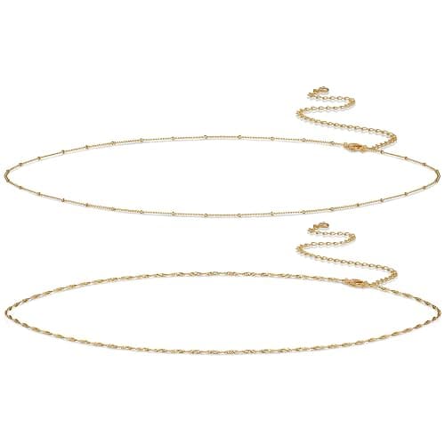 Rotnso 14K Gold Plated Body Chains Dainty Boho Layered Beach Waist Chain Adjustable Bikini Belly Chain Jewelry Accessories for Women Sexy - Image 1