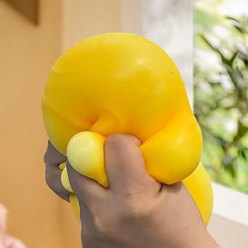 Jumbo Cheese Squishy, 10 CM Giant Squishy Toy, Cheese Shape Stress Ball, Realistic Fidget Toys Anxiety Relief Sensory for Adults Kids (A01-Large) thumbnail 2