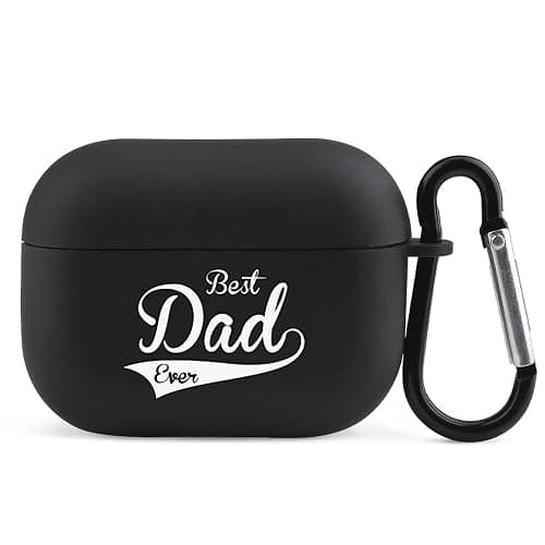 Sedoied Best DAD Ever Earbuds Case Cover for AirPods Pro Bluetooth Headset Charging Case Protection TPU Case Protective Black-Style, One Size (earphone case) - Image 1
