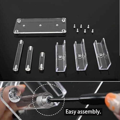 MOOCA 3 Tier Premium Acrylic Eyewear Display Stand, Sunglasses Rack Holder, Sunglasses Stand, Eyewear Organizer for Eyeglasses, 5 in H thumbnail 7