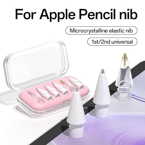LOVE MEI Replacement Pencil Tips for Apple Pencil Pro,Upgraded Pen Tips fit for Apple 2nd 1st Gen USB-C,Metal Pencil Tips with Storage Case,IPad Pro Pencil Sets thumbnail 3