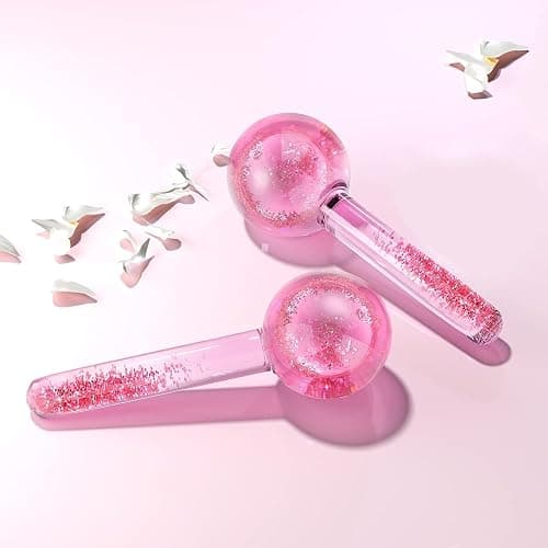 Lazzybeauty Ice Globes for Facial Cooling - 2 PCS Set for Eye & Neck, Cold Glass Ice Roller Ball, Cryo Sticks Face Globes, Tighten Skin, Reduce Puffiness and Dark Circles, Enhance Circulation thumbnail 5