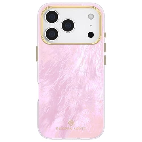Kendra Scott iPhone 17 Pro Case - MagSafe Phone Case - Pink Pearl | Compatible with MagSafe - Lightweight Designer Case for iPhone 17 Pro with Anti-Scratch Coating and Mother-of-Pearl Finish - Image 1