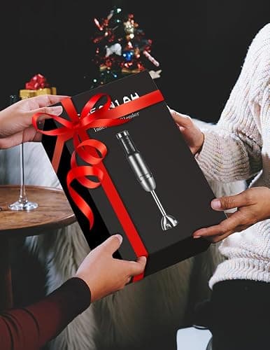 1000W Powerful Immersion Blender handheld, 2025 New Update Hand Blender with 25-Speed, Scratch-Resistant Corded Hand Mixer with Heavy-Duty Copper Brushless Motor and Gift Box thumbnail 2