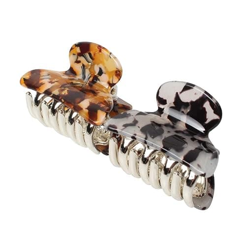 1.57 inch Small Acrylic Hair Claw Clips for Girls and Women Marbling Hair Clips,Plastic No-Slip Grip Jaw Hair Clip Hair Jaw Clamp,Pack of 12 thumbnail 8