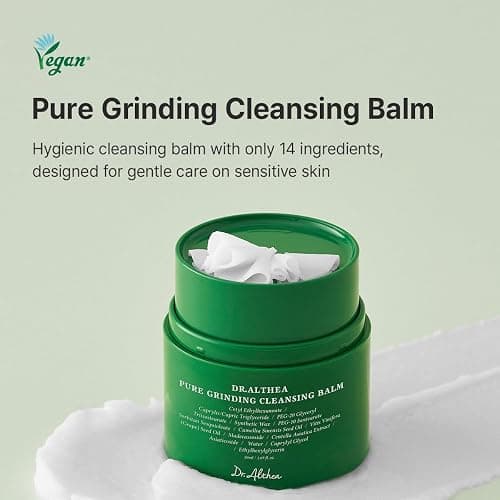 Dr.Althea Pure Grinding Cleansing Balm | Hygenic One-Step Makeup Cleansing Oil with Madecassoside | Non-Greasy Sorbet Texture | Soothing for All Skin Types | Korean Vegan Skin Care | 1.69 Fl Oz thumbnail 2