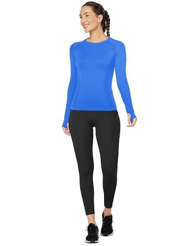 MathCat Workout Shirts for Women Long Sleeve, Workout Tops for Women, Quick Dry Gym Athletic Tops，Seamless Yoga Shirts thumbnail 4
