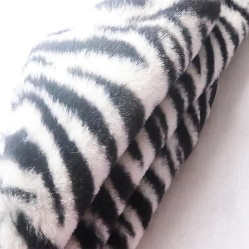 Entua Black White Square Pillow Cover Soft Fluffy Fuzzy Faux Fur Zebra Stripe Throw Pillows Modern Decorative Accent Cushion Covers Pillowcase for Couch Sofa Living Room Bedroom, 18x18 thumbnail 7