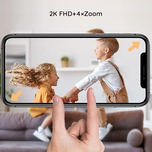 BOIFUN 2K Baby Monitor WiFi, Telecamera 360° con Luci Notturne e Display LCD 5" 3MP, Controllo da App e Monitor, Auto Tracking, Rilevamento Movimento e Suono IA thumbnail 3
