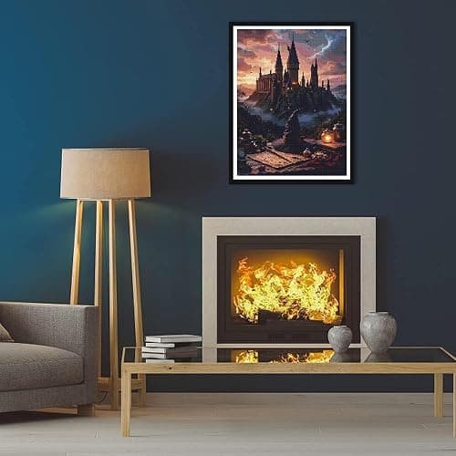 PSCH Diamond Art Kits for Adults-Magic Castle Diamond Art Painting Kits for Adults,DIY 5D Full Drill Diamond Art Perfect for Relaxation and Home Wall Decor (12x16 inch) thumbnail 3