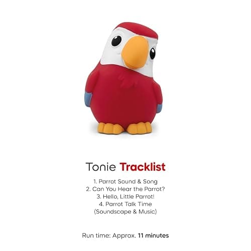 Tonies My First Jungle Set - Monkey, Parrot and Tiger Soft and Squeezable Audio Toy Figurines thumbnail 7