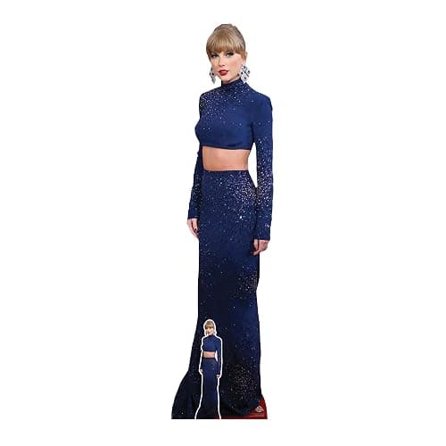 CS1166 Taylor Crop Top Height 186cm Lifesize Cardboard Cut Out With Mini - Image 1
