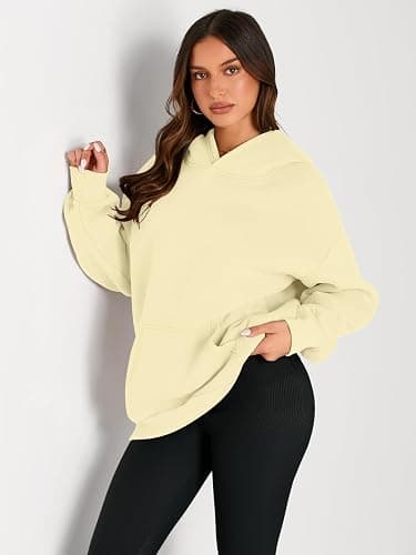 Trendy Queen Womens Oversized Hoodies Fleece Sweatshirts Fall Fashion Pullover Sweaters Winter Clothes thumbnail 2