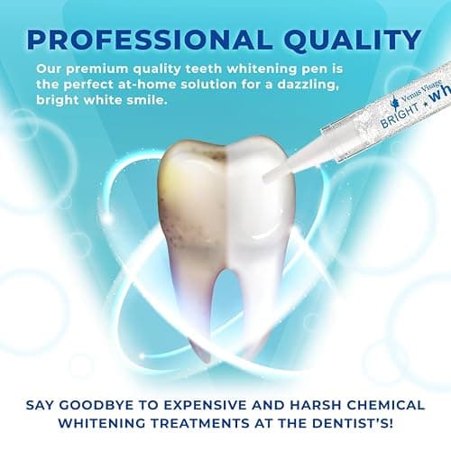 Venus Visage Teeth Whitening Pen and Tooth Polishing Kit (Pack of 2) – Professional Teeth Whitening Gel, 30+ Uses, Low Sensitivity, Enamel-Safe Mint Formula – Removes Coffee, Wine & Tobacco Stains thumbnail 8