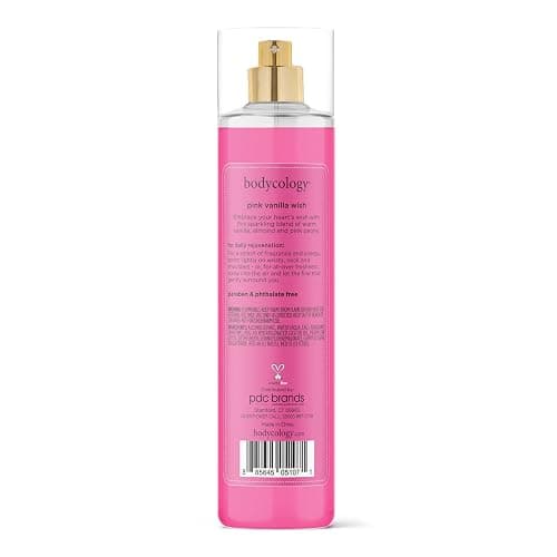 Bodycology Long-Lasting Fragrance Body Mist, Pink Vanilla Wish, 8 fl oz thumbnail 8