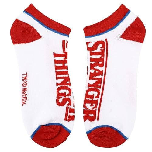 Bioworld Stranger Things Logos Casual Ankle Socks for Men 5-Pack thumbnail 2