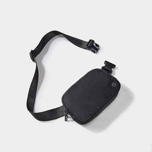 Pander Two Way Zipper Fanny Pack Nylon Everywhere Belt Bag for Women, Water Repellent Waist Packs, Crossbody Bags with Adjustable Strap (Black). thumbnail 2