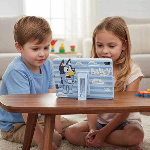 Bluey Kids iPad Case - 10.9 Inch Case for iPad 10th Generation (2022) & A16 11th Generation 11 inch (2025) - Tablet Cover with Stand, Shockproof Silicone Protector thumbnail 3