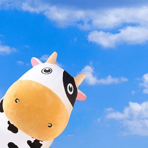 iPlay, iLearn Bouncy Pals Dairy Cow Hopping Horse, Plush Inflatable Animal Hopper, Indoor n Outdoor Ride on Jumping Bounce Toys, Birthday Gift for 18 Months 2 3 4 5 Year Old Kids Toddlers Boys Girls - Dairy Cow thumbnail 7