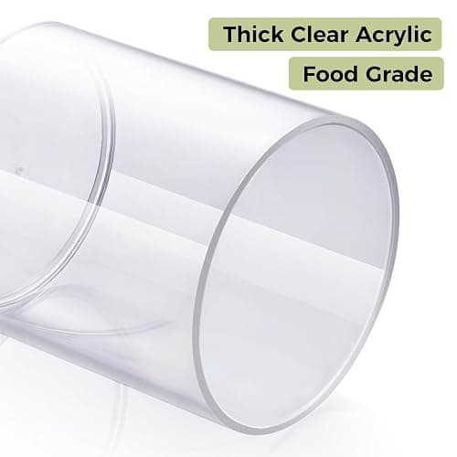 4 Pack Acrylic Qtip Holder Dispenser for Cotton Swabs, Balls, Pads, Floss Picks- Small Clear Acrylic Canister Apothecary Jar Set, Bathroom Essentials Accessories Decor, Vanity Makeup Storage Organizer thumbnail 8