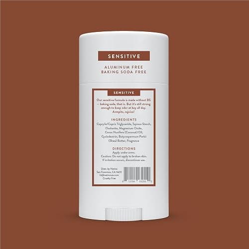 Native Sensitive Deodorant Contains Naturally Derived Ingredients, 72 Hour Odor Control | Deodorant for Women & Men, Aluminum Free with Baking Soda, Coconut Oil and Shea Butter, Coconut & Vanilla thumbnail 8