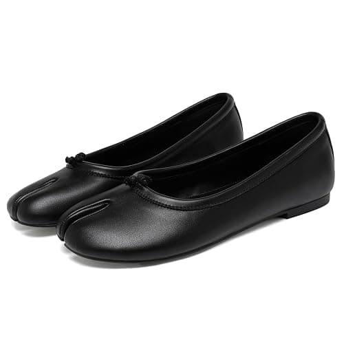 RBRKGNH Tabi Ballet Flats Shoes for Women Casual Split Toe Shoes Wide Width Ballet Flats Comfort Work Shoes for Women Office. - Image 1