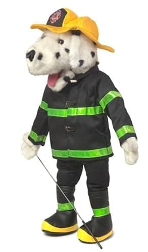 25" Dalmatian Firefigher, Firedog, Full Body, Ventriloquist Style, Animal Puppet - Image 1