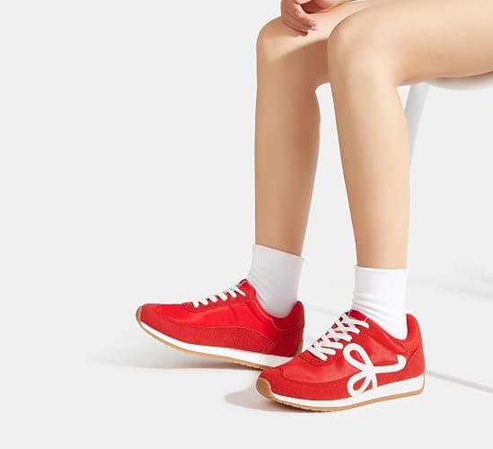 LUCKY STEP Women's Fashion Sneakers Trendy Stylish Low Top Classic Retro Casual Ladies Comfortable Running Walking Shoes thumbnail 8