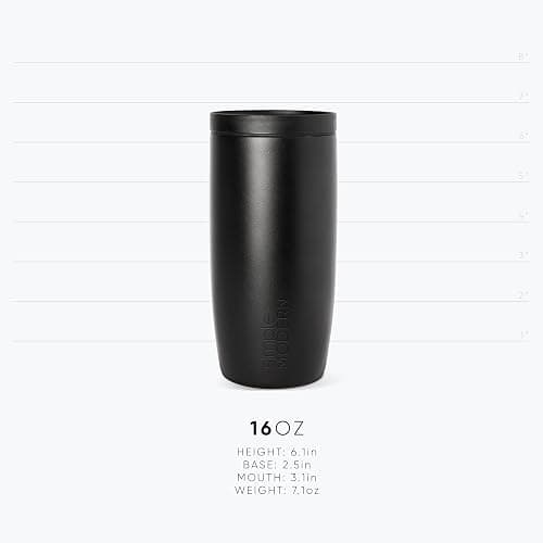 Simple Modern Travel Coffee Mug Tumbler with 360° Lid | Ceramic-Lined Insulated Stainless Steel Cold Brew Iced Coffee Cup | Gifts for Women Men Her Him | Voyager Signature | 16oz | Buttercup thumbnail 8