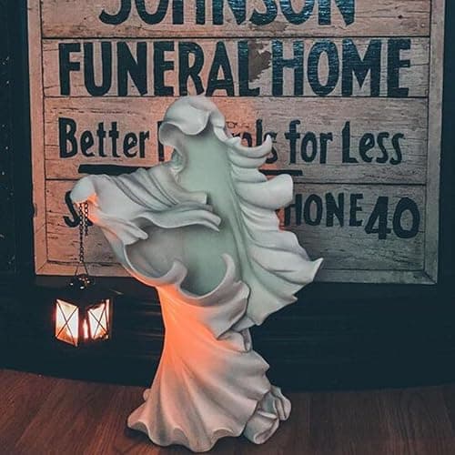 7.87" Ghost Lantern Cracker Ghost Statue Garden Yard Home Party Halloween Decoration (Ghost) thumbnail 5