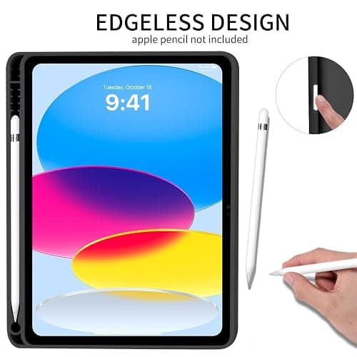Fycyko Compatible with iPad (A16) 11th Generation 11 Inch 2025 Case, Slim Stand Cover for iPad 10th 10.9 Inch 2022 with Pencil Holder, Cute Polka Dot Aesthetics Design Protective Cover-Black thumbnail 7