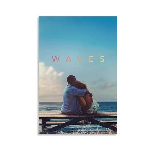 Waves 2019 Drama Romance Movie Poster Canvas Wall Art Decor Canvas Art Poster And Wall Art Picture Print Modern Family Bedroom Decor Posters 24x36inch(60x90cm) - Image 1