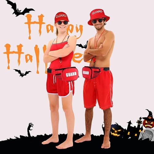 Matiniy 5 Pcs Guard Costume Set Include Guard Hat Sunglasses Fanny Pack Whistle with Lanyard for Men Women Party Dress Up thumbnail 6