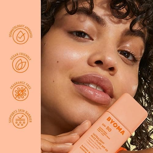 BYOMA Ultralight Face Fluid SPF 50 | Ultra-Lightweight Facial Sunscreen, All Skin Tones, Luminous Glow, No White Cast, Strengthens Skin Barrier thumbnail 5