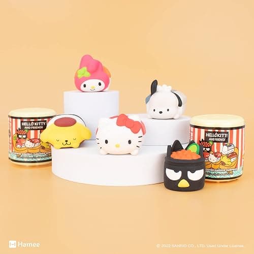 Hamee Sanrio Hello Kitty and Friends Cute Water Filled Surprise Capsule Squishy Toy [Sushi] [Birthday Gift Bag, Party Favor, Gift Basket Filler, Stress Relief Toy] – 1 Pc. (Mystery – Blind Capsule) thumbnail 2