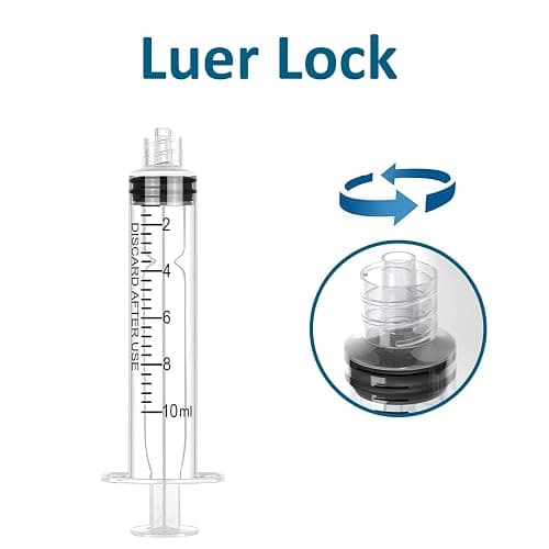 5 Pack 10ml Syringe, With 22G Needle, Dispensing Individually Wrapped thumbnail 2
