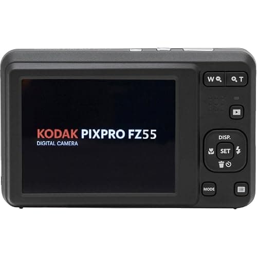 KODAK PIXPRO FZ55-BK 16MP CMOS Sensor Digital Camera 5X Optical Zoom 28mm Wide Angle 1080P Full HD Video 2.7" LCD Vlogging Camera (Black) - Black thumbnail 4