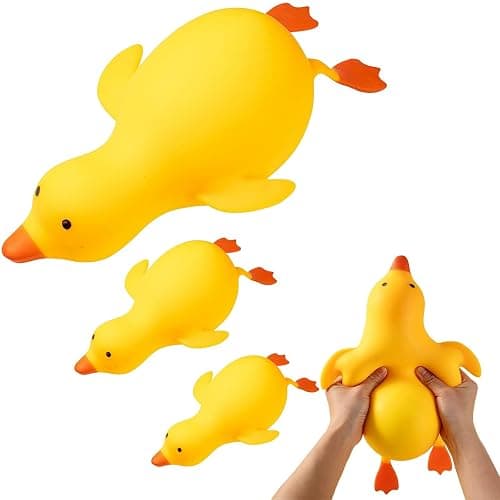 Duck Squishy Jumbo, Squeezable Gaint Squishy Sensory Stress Ball, Novelty Anxiety Relief Fidget Toy for Adults & Desk Use (B-duck) - Image 1