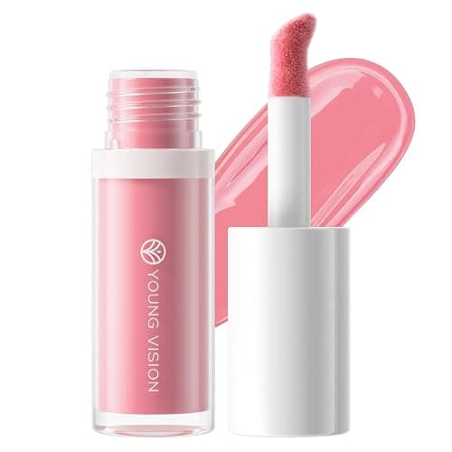 YOUNG VISION Liquid Blush, Long Lasting Korean Liquid Blush, Non-sticky Waterproof Lightweight Face and Cheek Tint, Moisturizing High Pigment Water Tint for Face, Cheeks, Mature Skin - Image 1