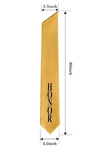 Herrenbek Graduation Stole 60 Inch Polyester Satin Solid Color Sash | Solid Color Graduation Stole,Polyester Satin,60 In Long,4.8 In Bottom Width,Pointed Ends,for School and Church Ceremonies thumbnail 2