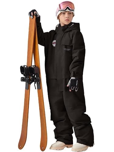 WOWULOVELY One Piece Snow Suit for Kids Toddler Girls and Boys Snowsuit Waterproof Insulated Jumpsuit Coveralls Snowboard thumbnail 2