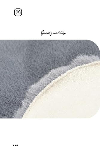 Home Decor Carpet Living Room Soft Fluffy Plush Rugs Children Bedroom Mat Non-Slip Carpet Gray,Light Pink,40x60cm 15.7x23.6in thumbnail 5