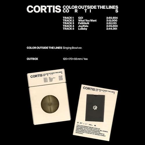 CORTIS - The 1st EP COLOR OUTSIDE THE LINES Singing Bowl Ver. Outbox R + Photocard thumbnail 2